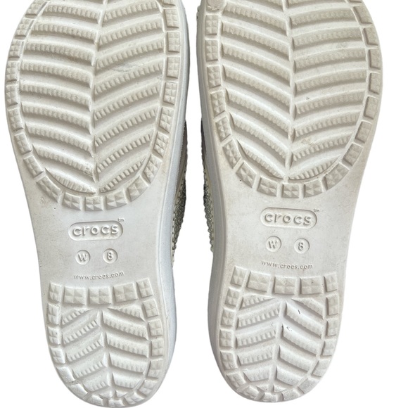 CROCS COMFORT Sloane Gray Embellished crocs - Picture 4 of 4